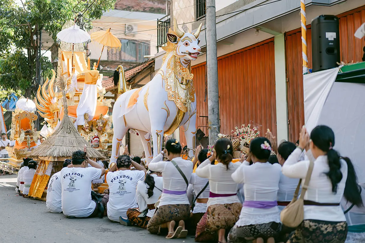 Global Development in Bali, Indonesia, ceremony people